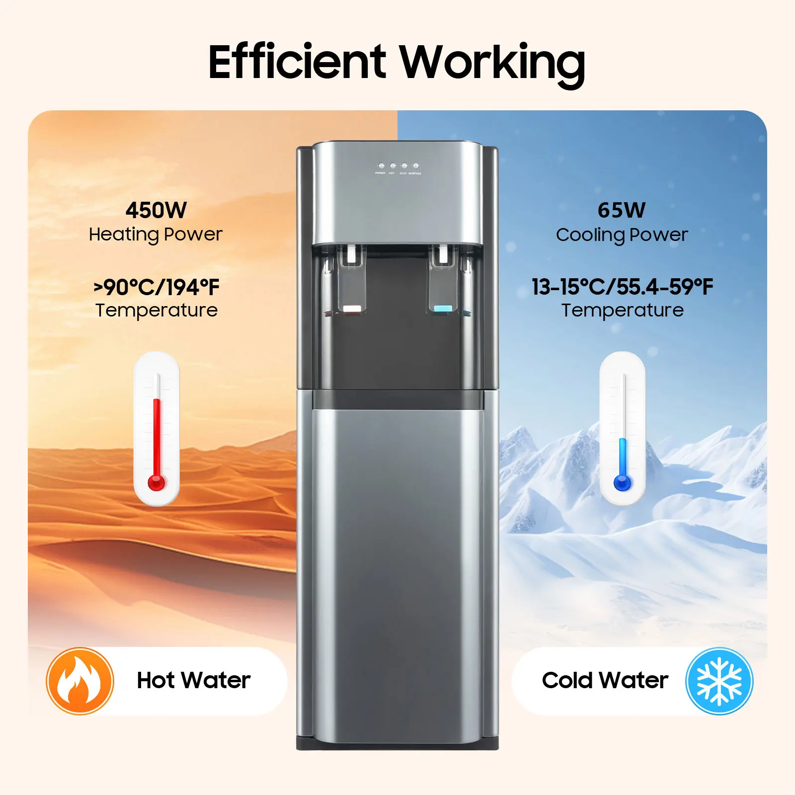 Bottom Loading Water Dispenser, Water Dispenser with Heating and Cooling Functions, Bottom Loading Water Dispenser for Or Home, Office, Living Room
Bottom Loading Water Dispenser, Water Dispenser with Heating and Cooling Functions, Bottom Loading Water Dispenser for Or Home, Office, Living Room