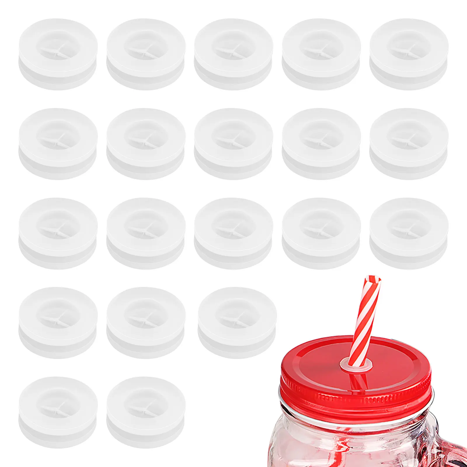 20pcs Straw Fixing Plugs Wood Lid Holes Circle Silicone Stoppers Tumblers Glass Bottles Mason Jar Lids Kitchen Bar Supplies
20pcs Straw Fixing Plugs Wood Lid Holes Circle Silicone Stoppers Tumblers Glass Bottles Mason Jar Lids Kitchen Bar Supplies