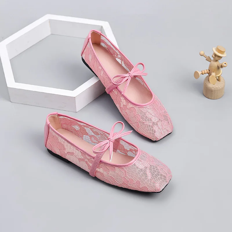 2026 Women's Lace Mesh Mary Jane Shoes Fashion Square Toe Bowknot Flats Soft Sole Comfortable Slip-On Retro Elegant Date Shoes
2026 Women's Lace Mesh Mary Jane Shoes Fashion Square Toe Bowknot Flats Soft Sole Comfortable Slip-On Retro Elegant Date Shoes