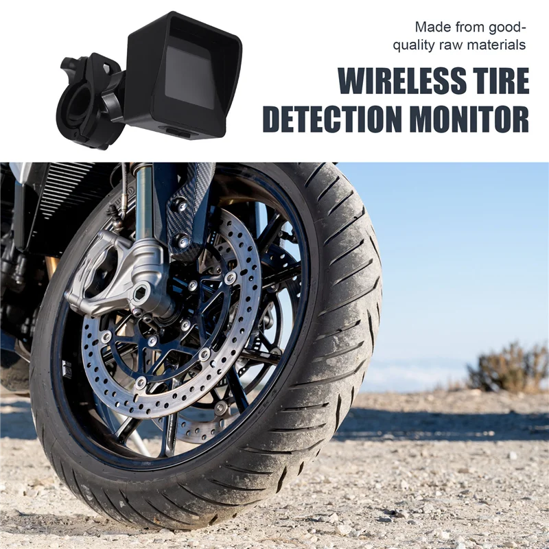 A11M-Solar Wireless Tire Pressure Monitoring System Motorcycle TPMS Tire Pressure Monitor LCD Display 3 External Sensors
A11M-Solar Wireless Tire Pressure Monitoring System Motorcycle TPMS Tire Pressure Monitor LCD Display 3 External Sensors