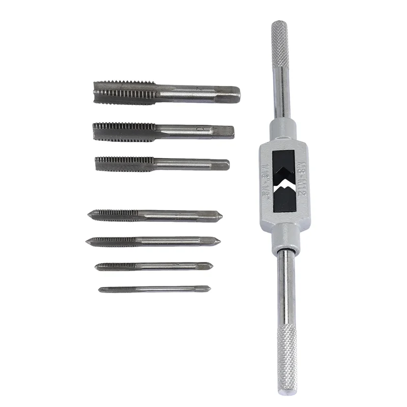 Набор инструментов для метчиков Most-8 в 1, набор метчиков с резьбой, ручной винт, набор метчиков с резьбой
Набор инструментов для метчиков Most-8 в 1, набор метчиков с резьбой, ручной винт, набор метчиков с резьбой