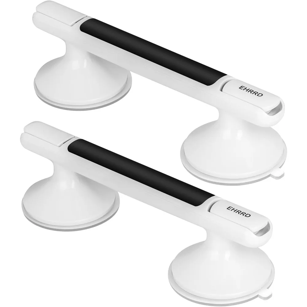 Пара (две) поручни для ванной комнаты на присоске с черным акцентом - надежная защитная ручка для ванн и душа, нескользящий душ хан 
Пара (две) поручни для ванной комнаты на присоске с черным акцентом - надежная защитная ручка для ванн и душа, нескользящий душ хан