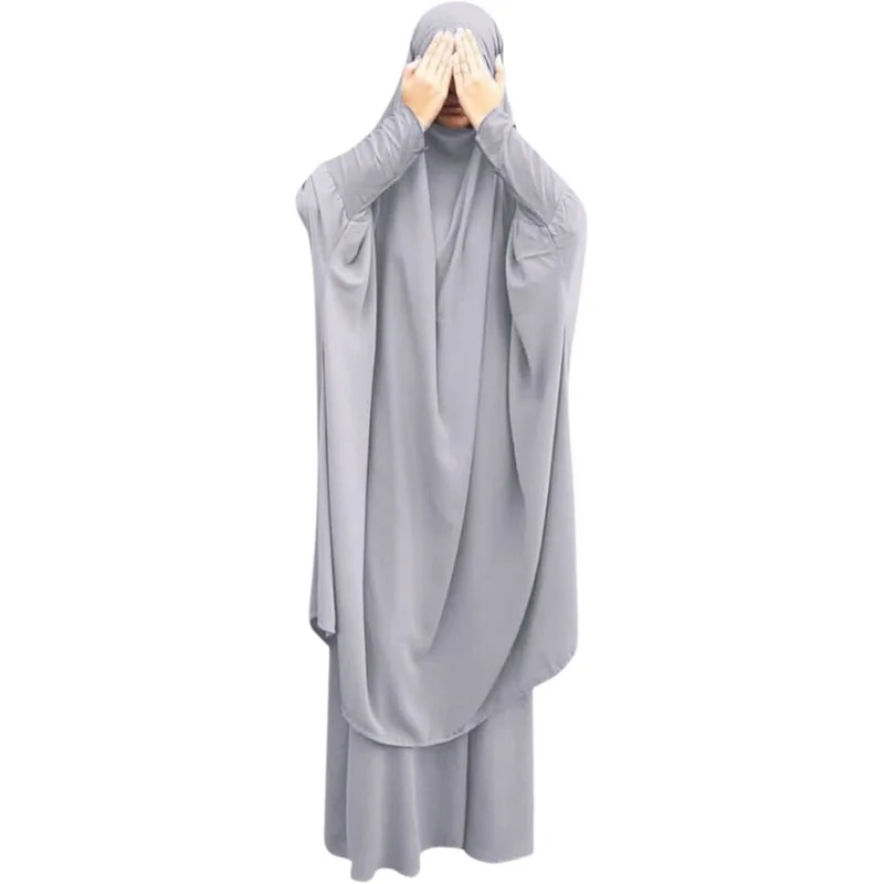 Prayer Clothes for Muslim Women Islamic Abaya Suit Maxi Skirt + Khimar Hijab 2pcss Burka Jilbab Kaftan
Prayer Clothes for Muslim Women Islamic Abaya Suit Maxi Skirt + Khimar Hijab 2pcss Burka Jilbab Kaftan