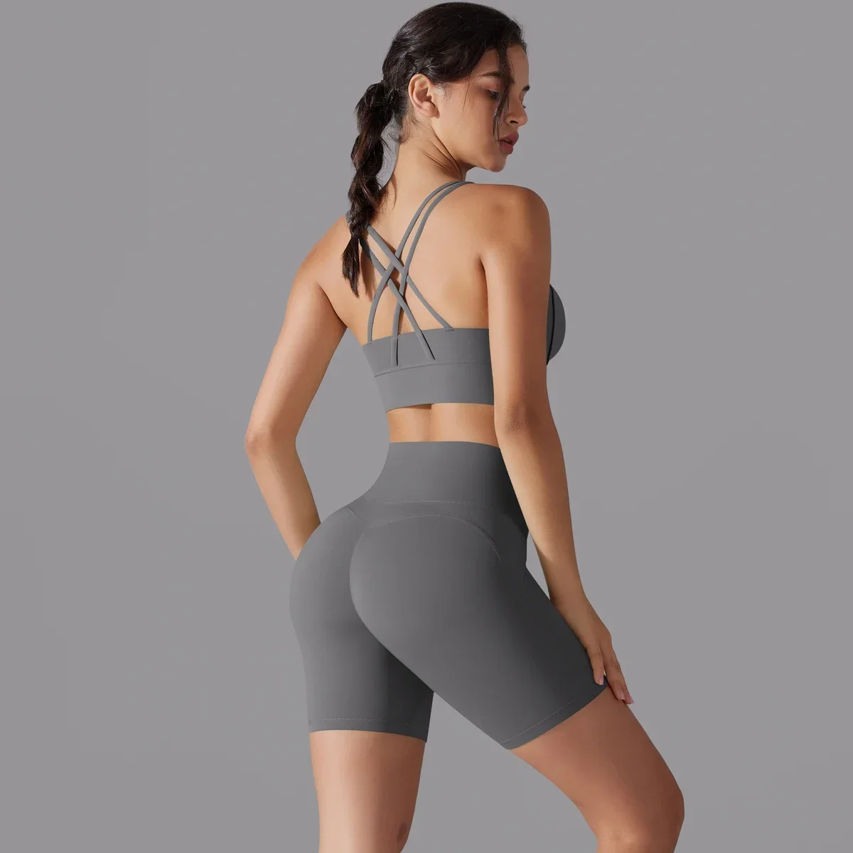 Yoga Set Breathable Quick Drying Sports Yoga Clothing Shock-absorbing Cross Shoulder Straps Bra Workout Yoga Shorts
Yoga Set Breathable Quick Drying Sports Yoga Clothing Shock-absorbing Cross Shoulder Straps Bra Workout Yoga Shorts