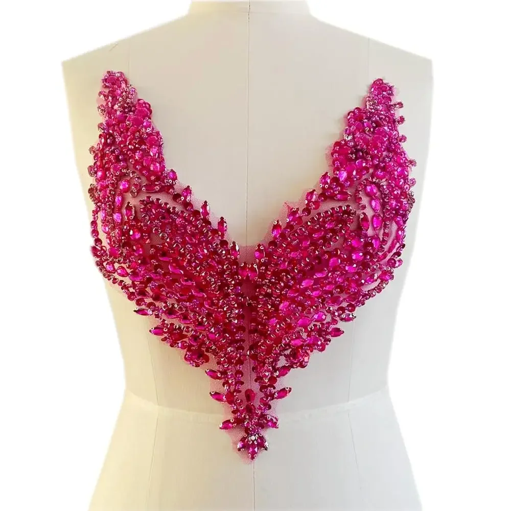 Pure Handmade Rhinestones Beads Applique sew on Crystal Sequins lace Trim Patches Accessories for Dress Clothing Neckline Shi
Pure Handmade Rhinestones Beads Applique sew on Crystal Sequins lace Trim Patches Accessories for Dress Clothing Neckline Shi