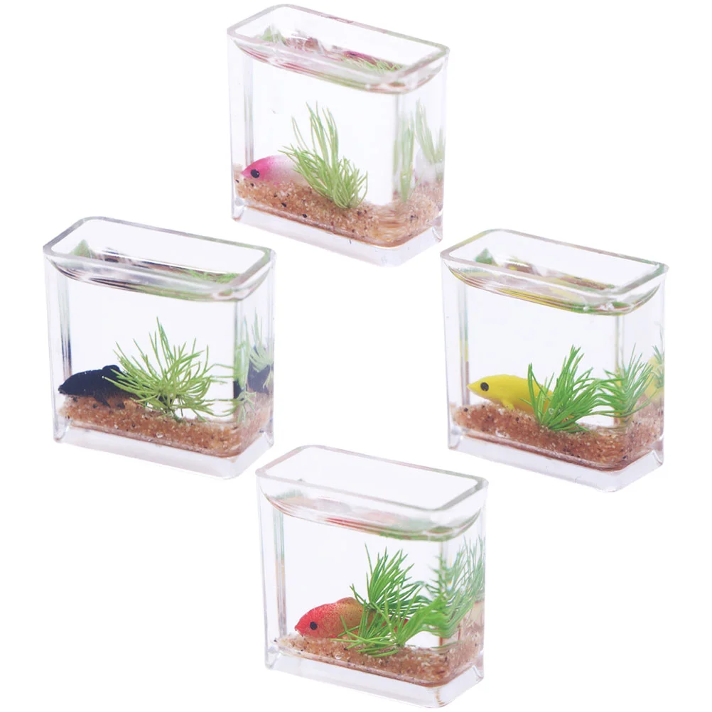 4 Pcs Micro Landscape Goldfish Tank Model Mini House Decor Tiny Things Miniature Accessories Toy Toys Aquarium Room
4 Pcs Micro Landscape Goldfish Tank Model Mini House Decor Tiny Things Miniature Accessories Toy Toys Aquarium Room