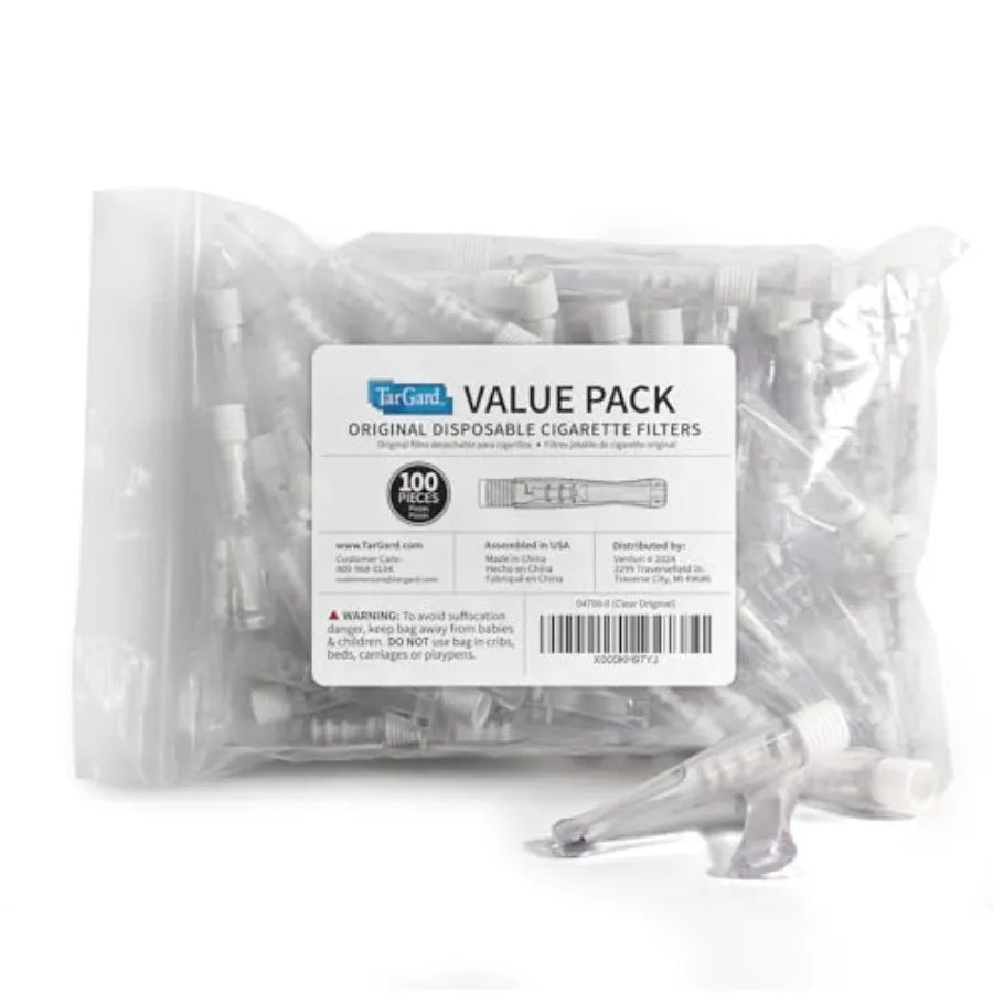 TarGard Venturi Style Disposable Filters 800-1, 000+ Cigarettes Filtered per 100 Pack Effective XL Filter, t Just A Holder
TarGard Venturi Style Disposable Filters 800-1, 000+ Cigarettes Filtered per 100 Pack Effective XL Filter, t Just A Holder