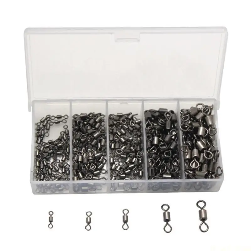 M5TC 250pcs Fishhooks Barrels Swivels Fishing Tackeles Line Connector Rolling Fishing Swivels Tackle Line Connector Easy Use
M5TC 250pcs Fishhooks Barrels Swivels Fishing Tackeles Line Connector Rolling Fishing Swivels Tackle Line Connector Easy Use