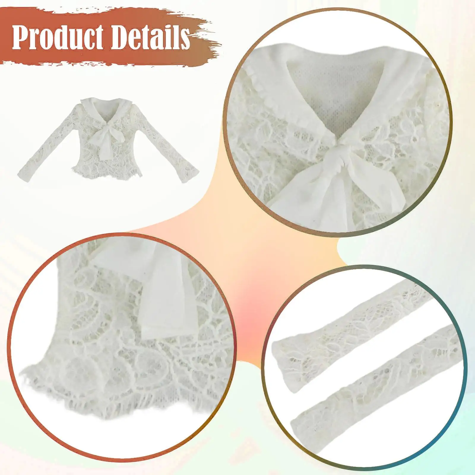 1/6 Action Figure Clothes White Lace Top Fashion, Casual, Women Dress up Doll Clothes, Miniature Clothing for 12" Female Figures
1/6 Action Figure Clothes White Lace Top Fashion, Casual, Women Dress up Doll Clothes, Miniature Clothing for 12" Female Figures