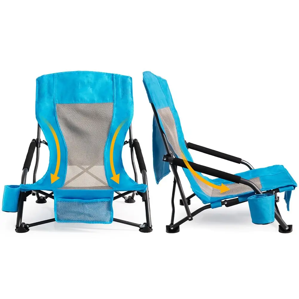 Folding Beach Chair for Adults Set of 2 Lightweight Low Back Sling Chair with Cup Holder amp Storage Pocket, 300lbs Capacity Ca
Folding Beach Chair for Adults Set of 2 Lightweight Low Back Sling Chair with Cup Holder amp Storage Pocket, 300lbs Capacity Ca