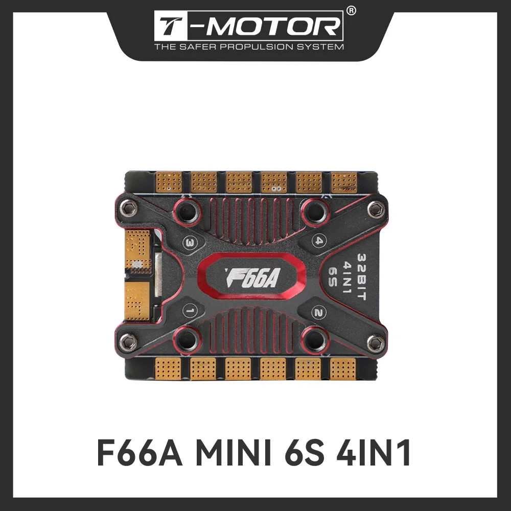 T-MOTOR F66A MINI 6S 4IN1 F Series ESC Электрический регулятор скорости без сквозного отверстия
T-MOTOR F66A MINI 6S 4IN1 F Series ESC Электрический регулятор скорости без сквозного отверстия