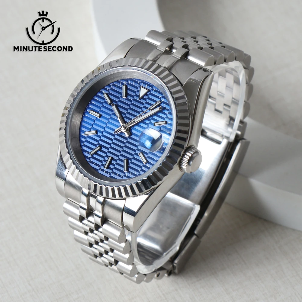MINUTESECOND NH35 Watch Circuit Pattern Sapphire Crystal NH35 Automatic Movement 39mm Stainless Steel NH35 Blue Dial Men Watches
MINUTESECOND NH35 Watch Circuit Pattern Sapphire Crystal NH35 Automatic Movement 39mm Stainless Steel NH35 Blue Dial Men Watches
