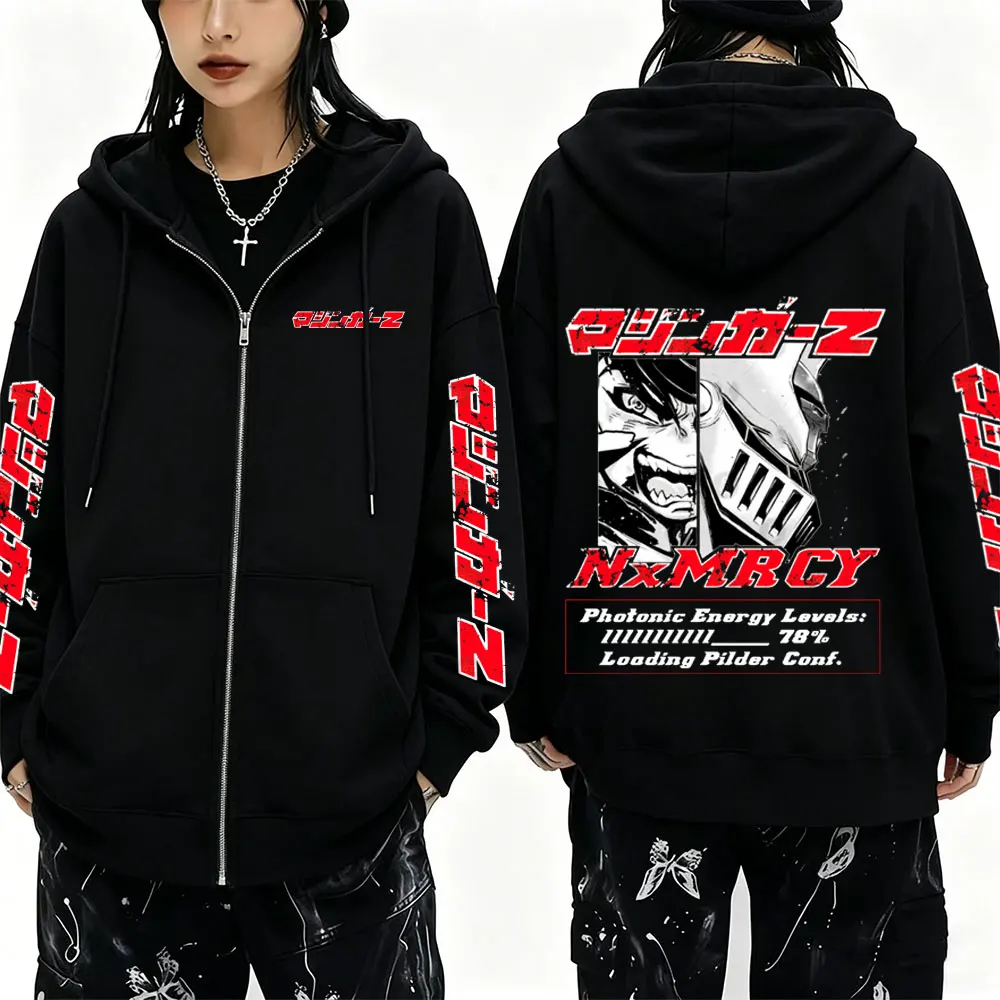 Anime Mazinger Z Koji Kabuto No Mercy Zipper Hoodie Men Women Manga Oversized Zip Up Jacket Mens Fleece Cotton Zip Up Sweatshirt
Anime Mazinger Z Koji Kabuto No Mercy Zipper Hoodie Men Women Manga Oversized Zip Up Jacket Mens Fleece Cotton Zip Up Sweatshirt