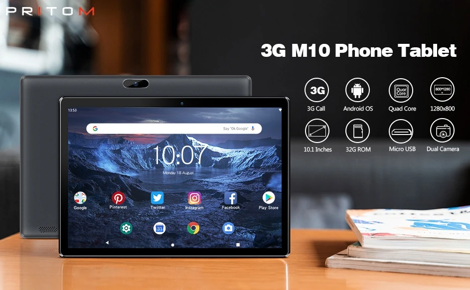 10,1-дюймовый Android-планшет с функцией звонка 3G, двухканальный динамик для развлечений и офиса, 2 ГБ + 64 ГБ
10,1-дюймовый Android-планшет с функцией звонка 3G, двухканальный динамик для развлечений и офиса, 2 ГБ + 64 ГБ