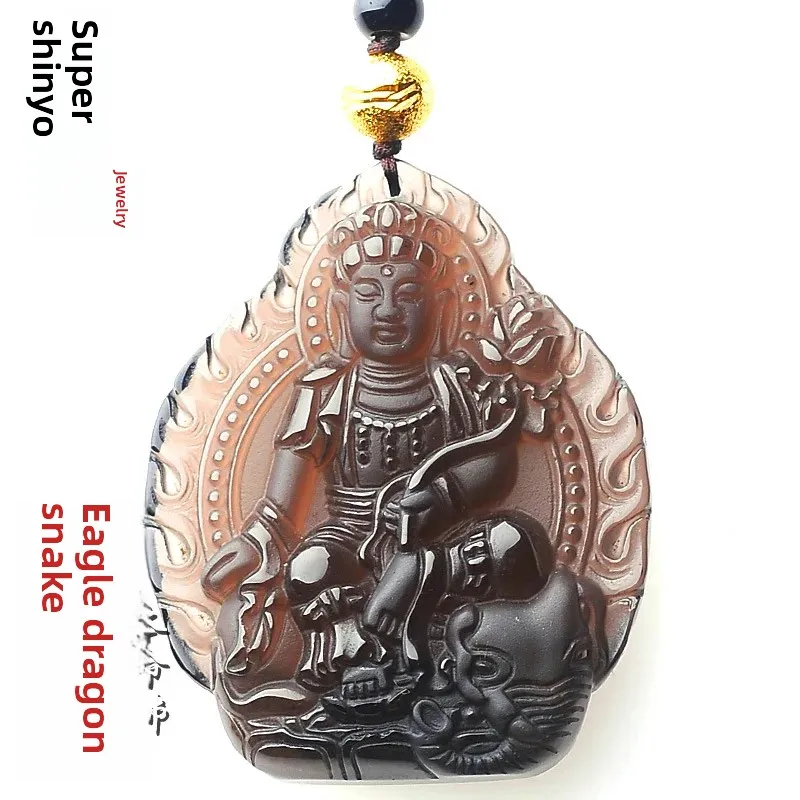 Super God Obsidian Natural Ice Obsidian Necklace Zodiac Horse Amulet Lucky Pendant This Life Buddha Eight Patron Goddess Jewelry
Super God Obsidian Natural Ice Obsidian Necklace Zodiac Horse Amulet Lucky Pendant This Life Buddha Eight Patron Goddess Jewelry