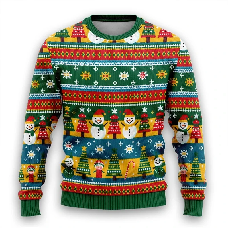 Holiday Funny Ugly Christmas Sweater For Women Men Santa Claus Snowman Men's Sweatshirt Xmas Family Ugly Sweaters Pullovers Tops
Holiday Funny Ugly Christmas Sweater For Women Men Santa Claus Snowman Men's Sweatshirt Xmas Family Ugly Sweaters Pullovers Tops