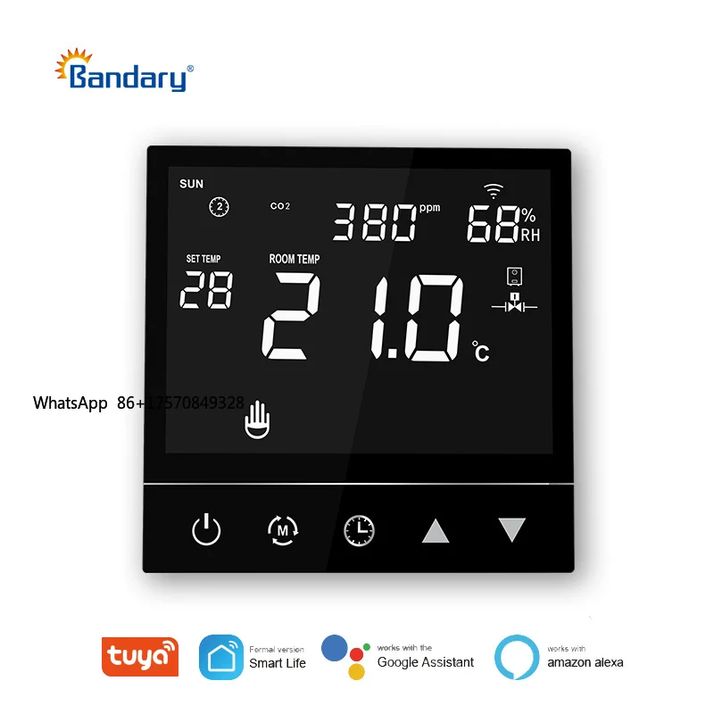 WiFi Electric Floor Heating Controller LCD Touch Screen Wireless Modbus Thermostat for HVAC
WiFi Electric Floor Heating Controller LCD Touch Screen Wireless Modbus Thermostat for HVAC