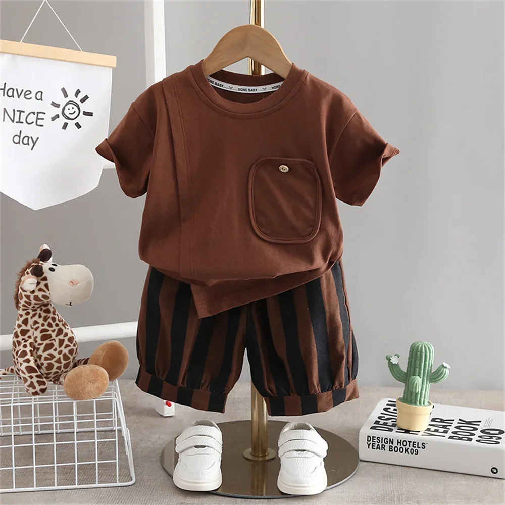 Summer Toddler Newborn Baby Boy Clothes Sets Casual T-shirt+Pants 2Pcs Kids Suits Infant 1st Birthday Sets Children Clothing
Summer Toddler Newborn Baby Boy Clothes Sets Casual T-shirt+Pants 2Pcs Kids Suits Infant 1st Birthday Sets Children Clothing