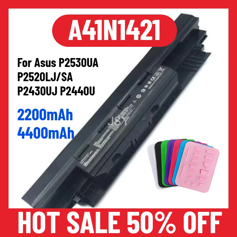 2200/4400 мАч для Asus P2530UA P2520LJ/SA P2430UJ P2440U A41N1421 Аккумулятор для ноутбука
2200/4400 мАч для Asus P2530UA P2520LJ/SA P2430UJ P2440U A41N1421 Аккумулятор для ноутбука
