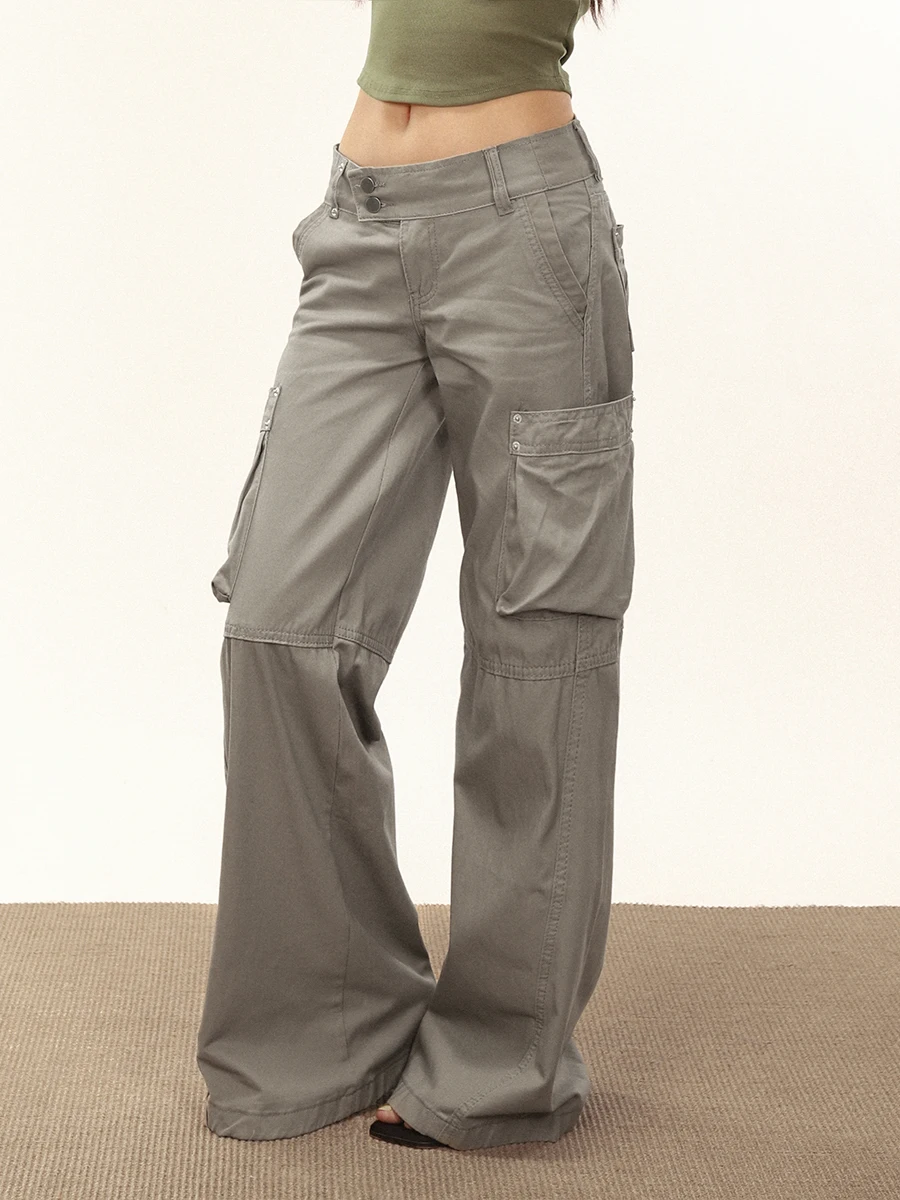 Американские ретро-брюки в стиле пэчворк с широкими штанинами, низкой талией, множеством карманов, свободные повседневные брюки для женщин, уличный стиль, хлопок
Американские ретро-брюки в стиле пэчворк с широкими штанинами, низкой талией, множеством карманов, свободные повседневные брюки для женщин, уличный стиль, хлопок