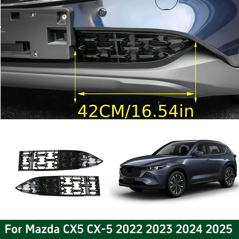 Накладка на нижнюю решетку переднего бампера для Mazda CX-5 2022, декоративная сетка для нижней части переднего бампера
Накладка на нижнюю решетку переднего бампера для Mazda CX-5 2022, декоративная сетка для нижней части переднего бампера