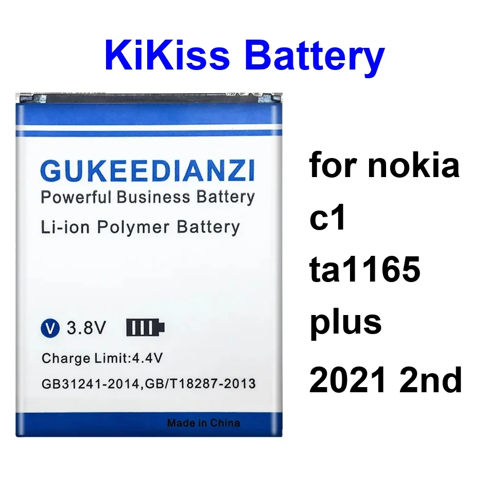 Mobile Phone Battery Durable SP210 S5420AP WT141 3000-3100Mah For Nokia C1 TA1165 Plus 2021 2ND
Mobile Phone Battery Durable SP210 S5420AP WT141 3000-3100Mah For Nokia C1 TA1165 Plus 2021 2ND