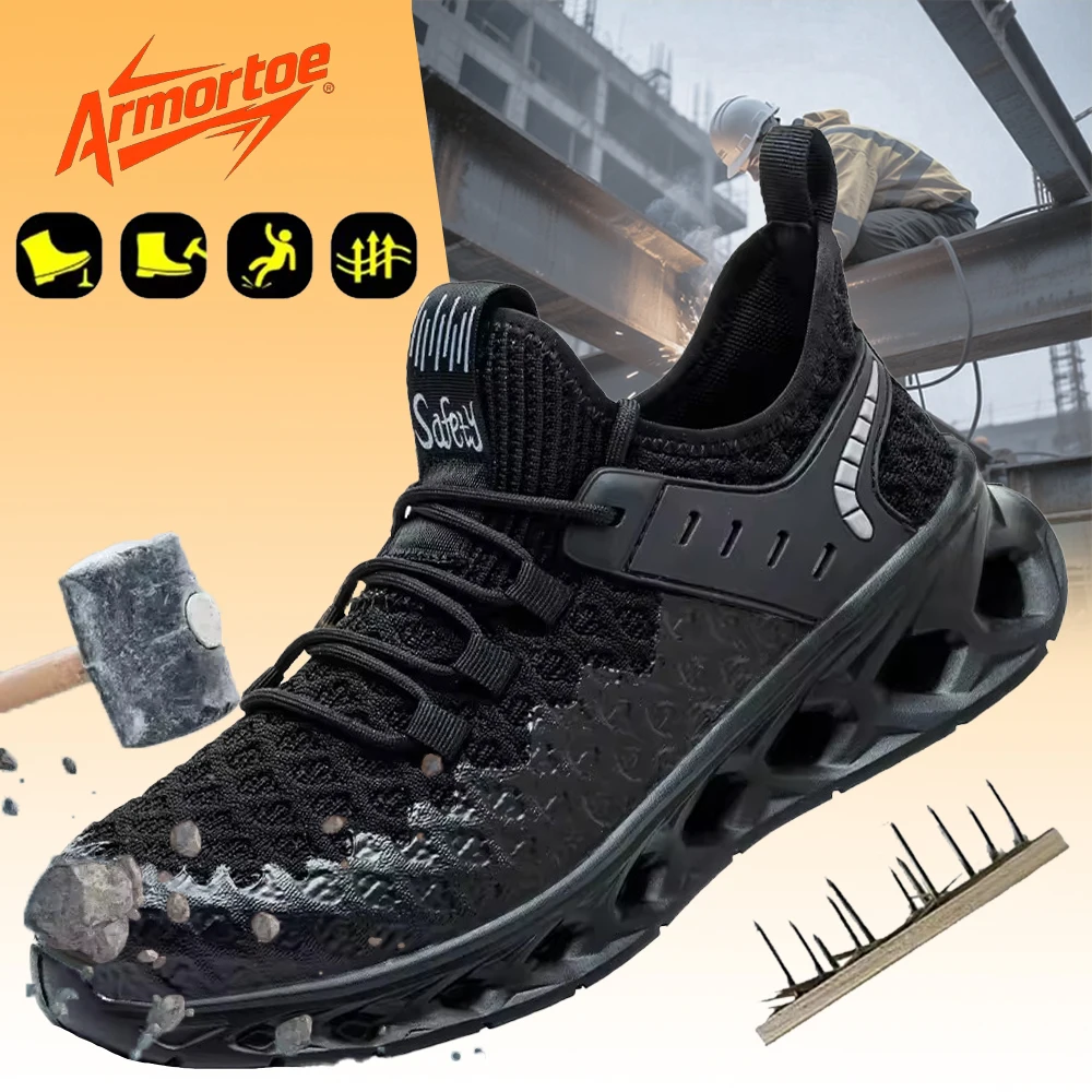 ArmorToe Four Seasons Steel Head Breathable Safety Shoes Anti-smash Anti-stabbing Comfortable Lightweight Work Shoes #Armor2817
ArmorToe Four Seasons Steel Head Breathable Safety Shoes Anti-smash Anti-stabbing Comfortable Lightweight Work Shoes #Armor2817