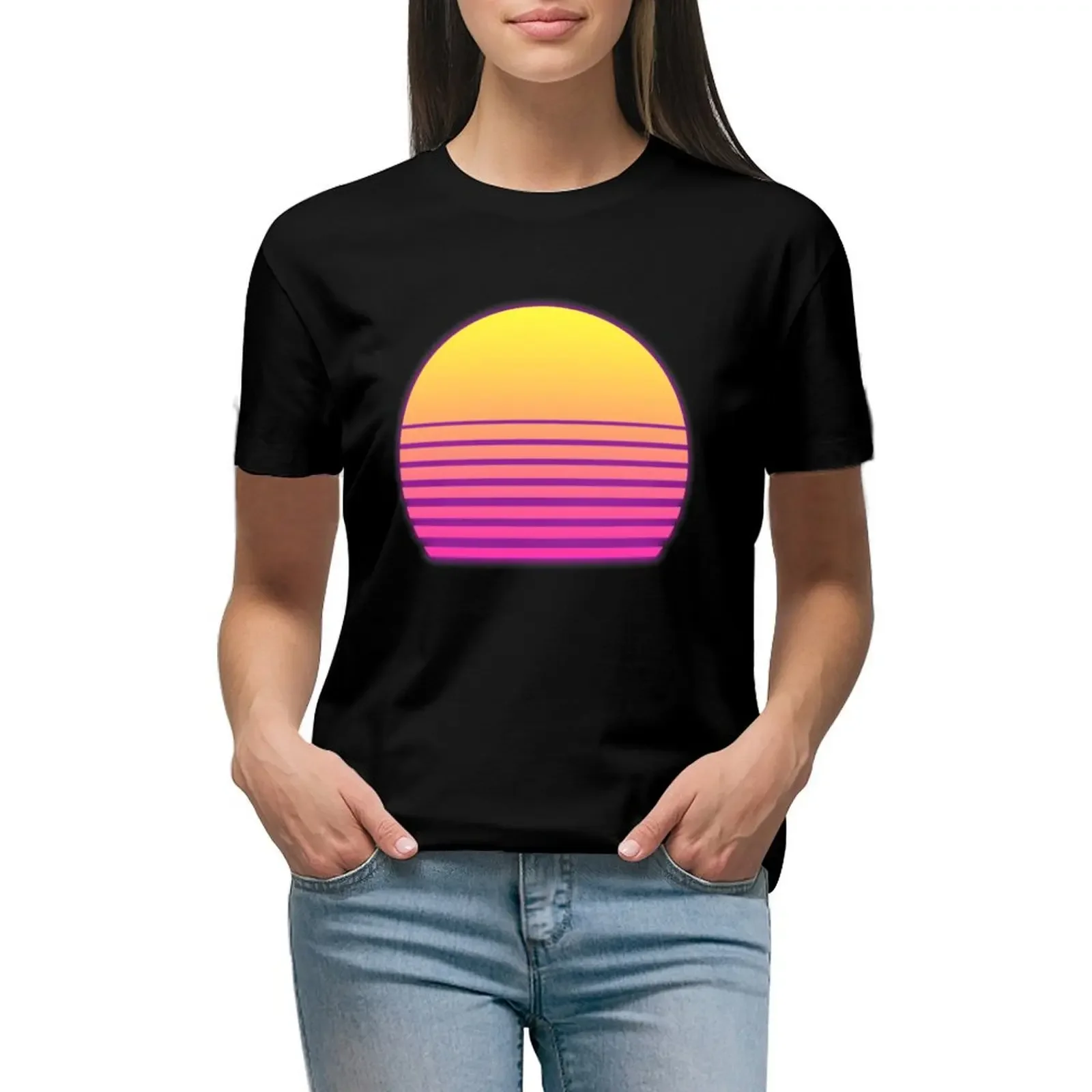 Synthwave Sun T-Shirt kawaii clothes new edition anime cute clothes Women t shirt
Synthwave Sun T-Shirt kawaii clothes new edition anime cute clothes Women t shirt
