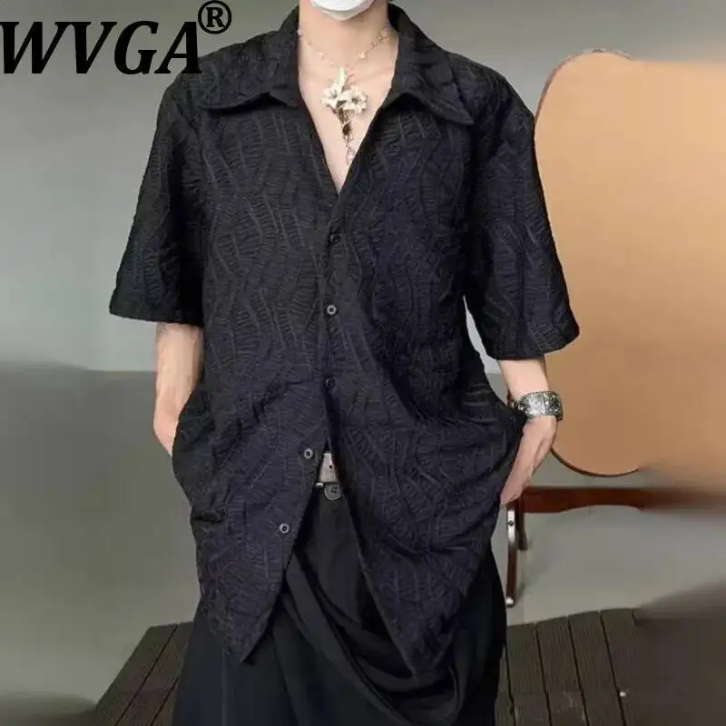WVGA Summer New Man Tide Thin Pleated Trendy Vintage Short Sleeve Shirts Niche Chic Asual Spors Turn-Down Collar Tops Ins W23585
WVGA Summer New Man Tide Thin Pleated Trendy Vintage Short Sleeve Shirts Niche Chic Asual Spors Turn-Down Collar Tops Ins W23585
