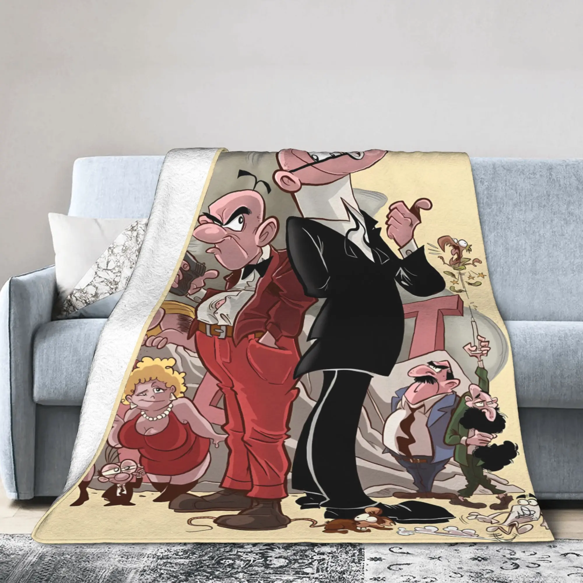 Mort & Phil Mortadelo y Filemón Blanket Warm Soft Plush Throw Blanket For Couch Bed Decorative Flannel Bedspread Bed Cover
Mort & Phil Mortadelo y Filemón Blanket Warm Soft Plush Throw Blanket For Couch Bed Decorative Flannel Bedspread Bed Cover