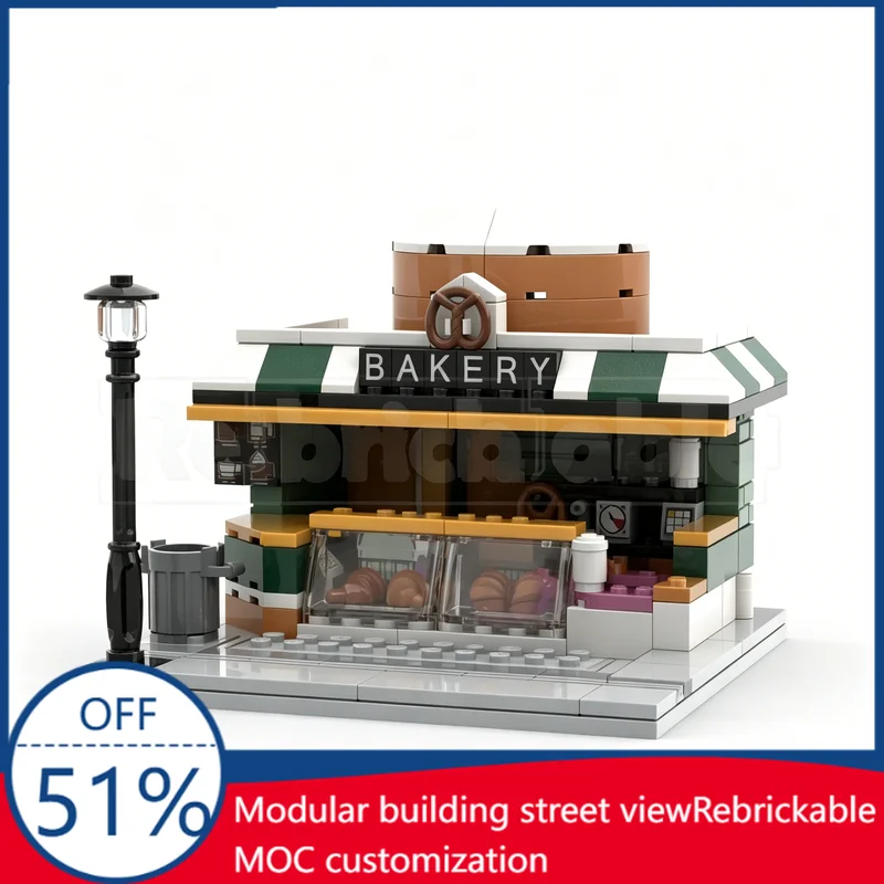 211PCS City Bread And Coffee Corner Shop Model Custom Building Blocks Assembly Street View Educational Toy Creative Display Gift
211PCS City Bread And Coffee Corner Shop Model Custom Building Blocks Assembly Street View Educational Toy Creative Display Gift
