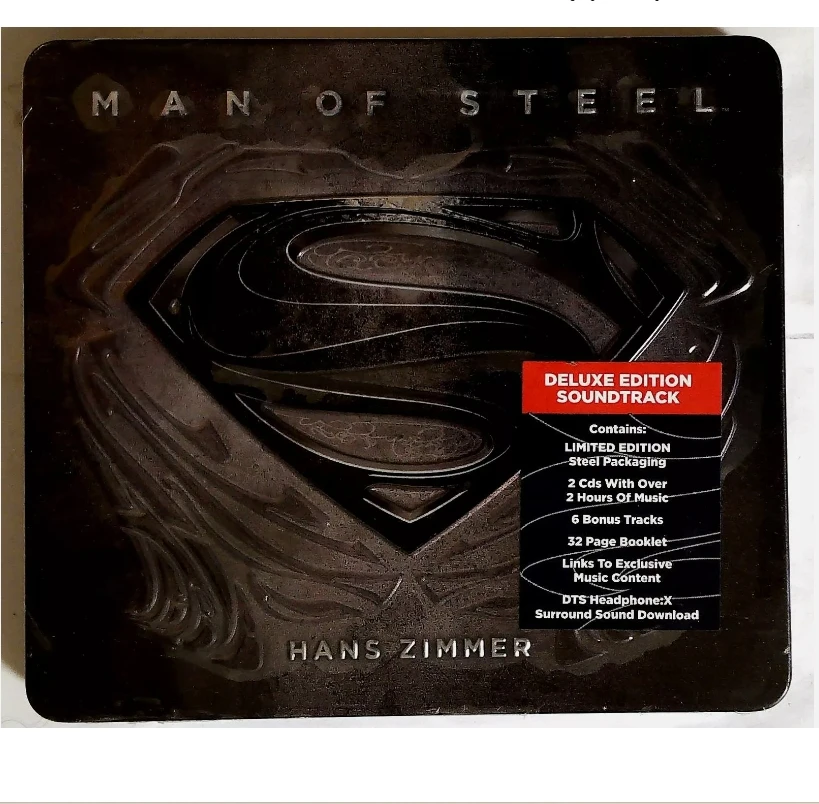 OST: Hans Zimmer – Man Of Steel WTM39426 US 2CD Limited Deluxe Edition ЗАПЕЧАТАНО
OST: Hans Zimmer – Man Of Steel WTM39426 US 2CD Limited Deluxe Edition ЗАПЕЧАТАНО