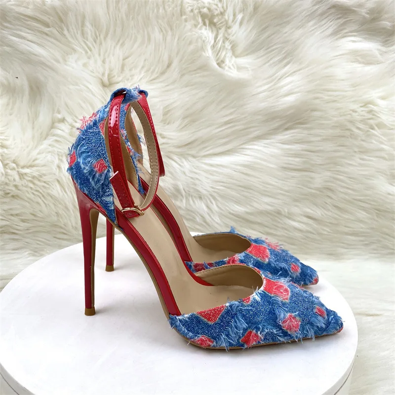 New European and American Summer Color blocked Cowboy Strap High Heels Fashion Pointed Thin Heels Women's Shoes
New European and American Summer Color blocked Cowboy Strap High Heels Fashion Pointed Thin Heels Women's Shoes