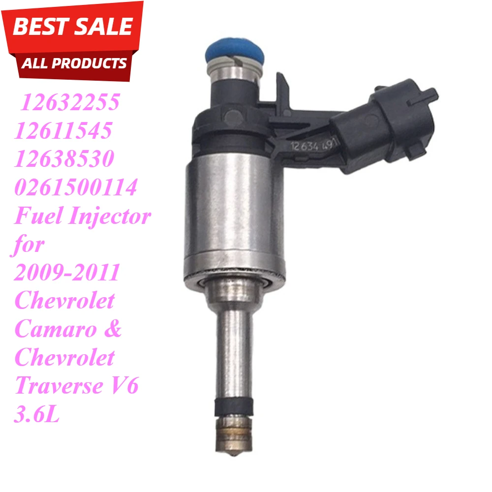12632255 12611545 12638530 0261500114 Fuel Injector for 2009-2011 Chevrolet Camaro & Chevrolet Traverse V6 3.6L
12632255 12611545 12638530 0261500114 Fuel Injector for 2009-2011 Chevrolet Camaro & Chevrolet Traverse V6 3.6L
