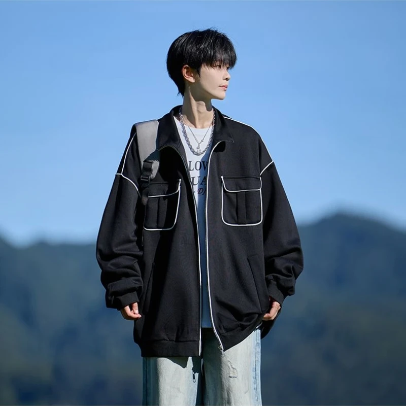 Men's Spring And Autumn Casual Collar Outdoor Solid Color Large Size Jacket Simple Fashion Loose Versatile Jacket Solid Color
Men's Spring And Autumn Casual Collar Outdoor Solid Color Large Size Jacket Simple Fashion Loose Versatile Jacket Solid Color