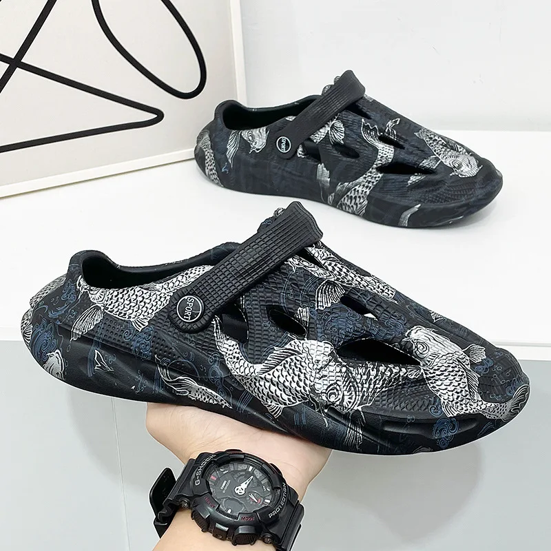 Summer New Style Hollow Hole Sandals Men's Beach Shoes Baotou Sandals Men's Garden Shoes Casual Sandals Men
Summer New Style Hollow Hole Sandals Men's Beach Shoes Baotou Sandals Men's Garden Shoes Casual Sandals Men