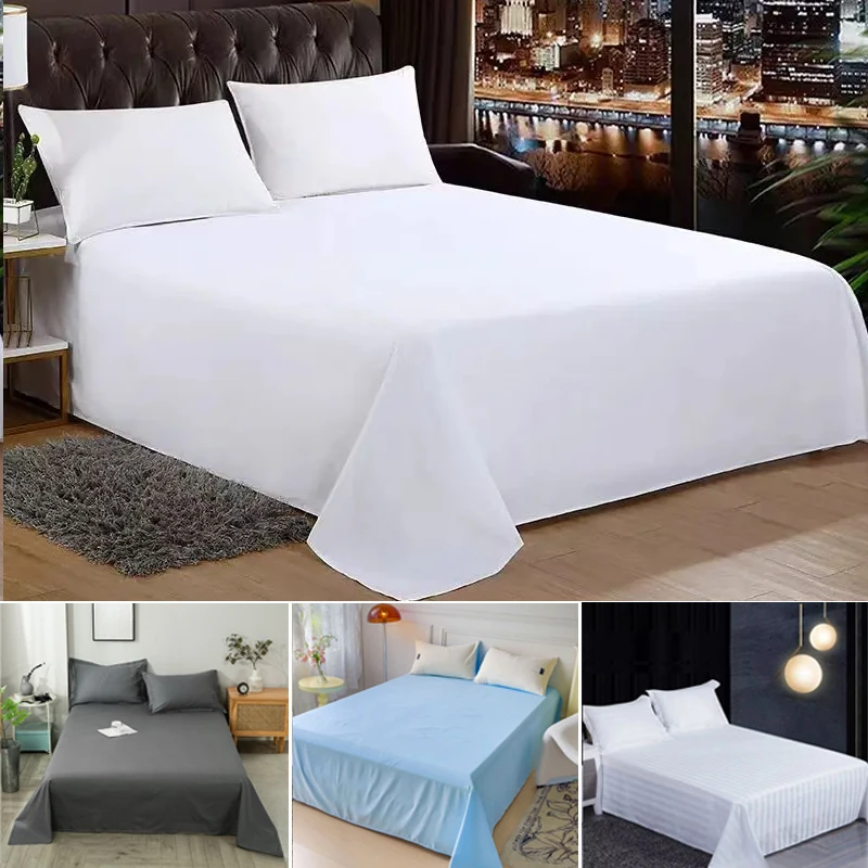 Hotel Bed Single/Queen/King Piece Bed Sheets Good Color Washed Cotton Single Piece Beds Sheet Simple Polyester Cotton Sheets
Hotel Bed Single/Queen/King Piece Bed Sheets Good Color Washed Cotton Single Piece Beds Sheet Simple Polyester Cotton Sheets