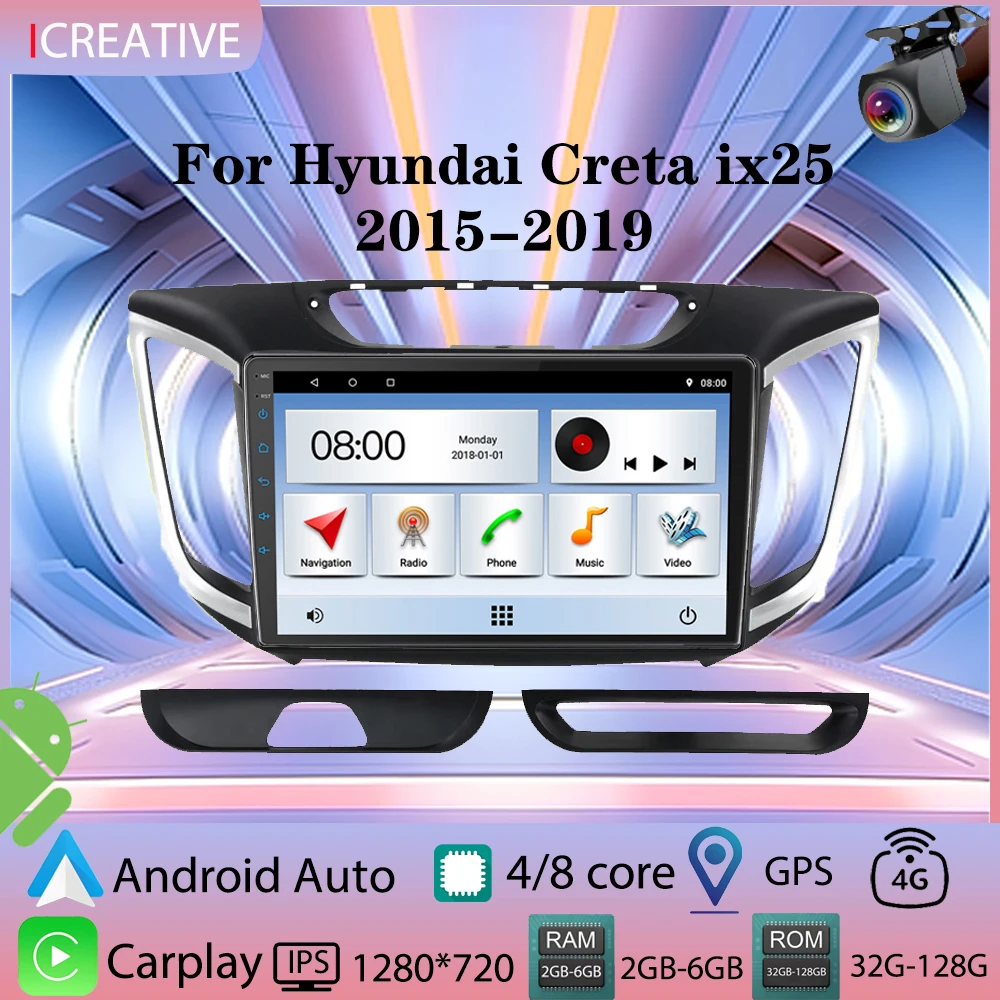 Android Car Radio for Hyundai Creta Ix25 2015 - 2019 2Din Stereo Autoaudio Head Unit Carplay Multimedia Player Navigation GPS
Android Car Radio for Hyundai Creta Ix25 2015 - 2019 2Din Stereo Autoaudio Head Unit Carplay Multimedia Player Navigation GPS