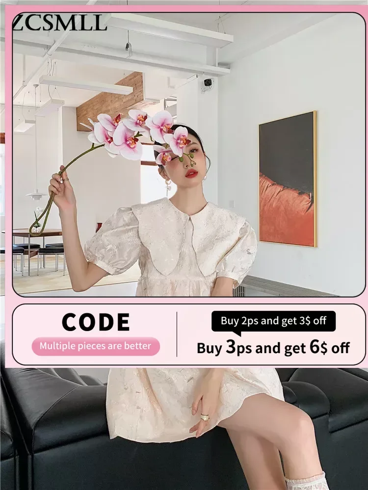 ZCSMLL Puff Sleeve Ball Elegant Gown Dresses For Women 2022 Summer Sailor Collar Short Sleeve Knee Length Korean Fashion Dress
ZCSMLL Puff Sleeve Ball Elegant Gown Dresses For Women 2022 Summer Sailor Collar Short Sleeve Knee Length Korean Fashion Dress