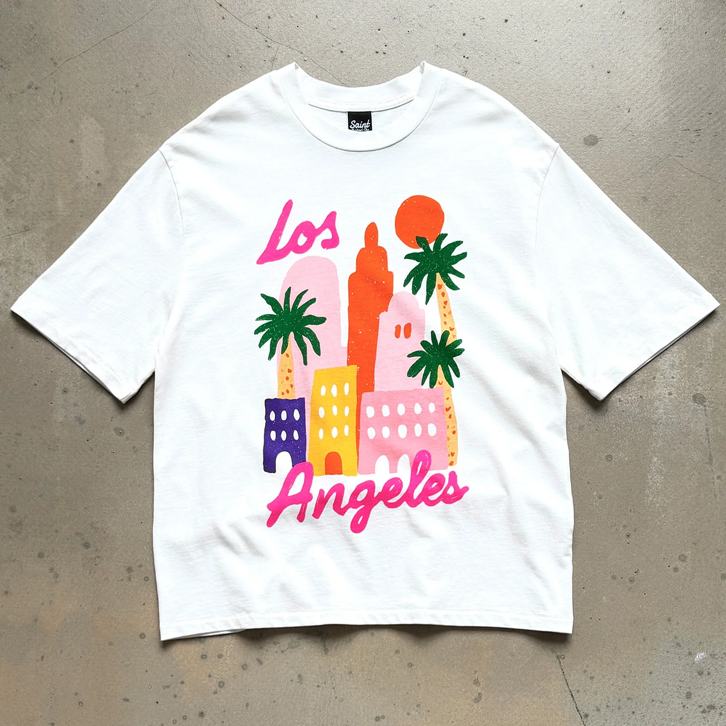 Washed Short Sleeve T-Shirt Los Angeles Limited Edition Unisex Trendy Cotton round Neck Building Pattern Non-fading Breathable
Washed Short Sleeve T-Shirt Los Angeles Limited Edition Unisex Trendy Cotton round Neck Building Pattern Non-fading Breathable