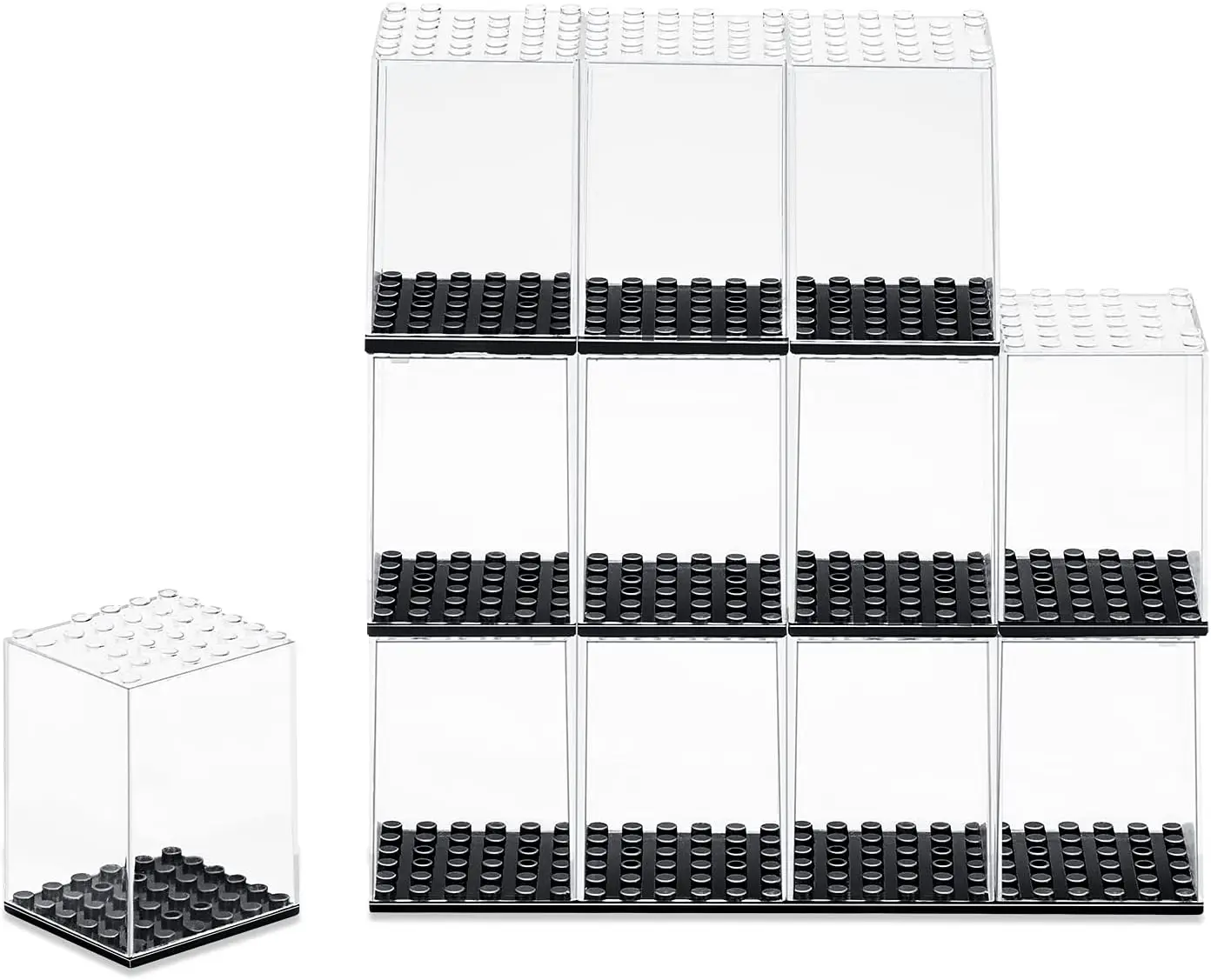 Acrylic Display Case for Action Figures, 12 Pack Stackable Building Block Boxes for Mini Toy Storage, Dustproof
Acrylic Display Case for Action Figures, 12 Pack Stackable Building Block Boxes for Mini Toy Storage, Dustproof