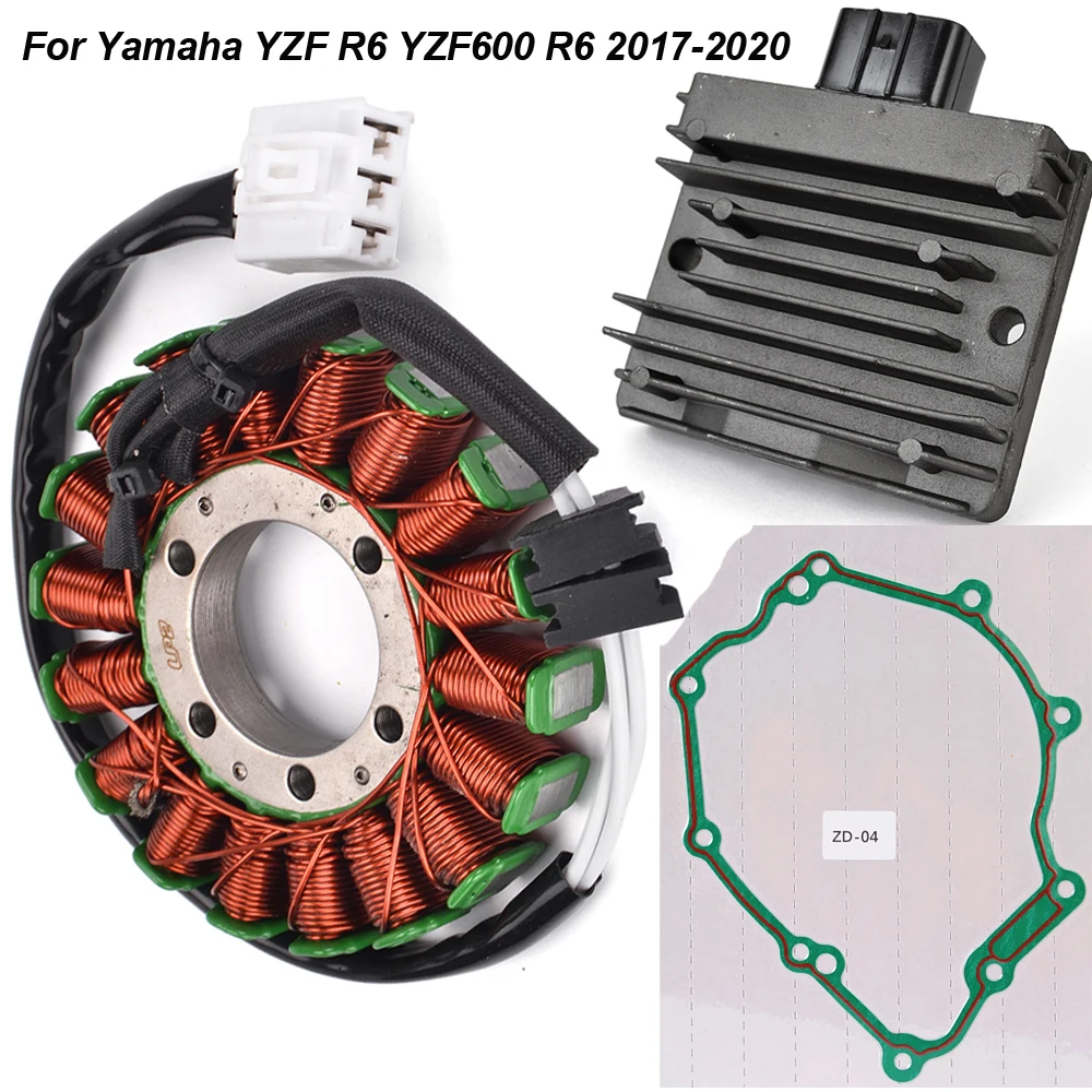Набор прокладок выпрямителя катушки статора магнето мотоцикла для Yamaha YZF R6 YZF600 R6 2017-2020 2018 2019 2C0-81410-00 2C0-81410-01
Набор прокладок выпрямителя катушки статора магнето мотоцикла для Yamaha YZF R6 YZF600 R6 2017-2020 2018 2019 2C0-81410-00 2C0-81410-01