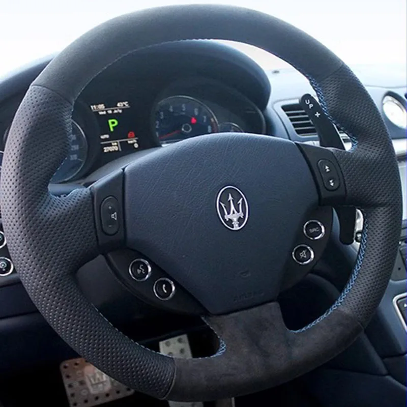 for Maserati Old Ghibli Levante GranTurismo Quattroporte Hand-Stitched non-slip genuine Leather suede car Steering Wheel Cover
for Maserati Old Ghibli Levante GranTurismo Quattroporte Hand-Stitched non-slip genuine Leather suede car Steering Wheel Cover