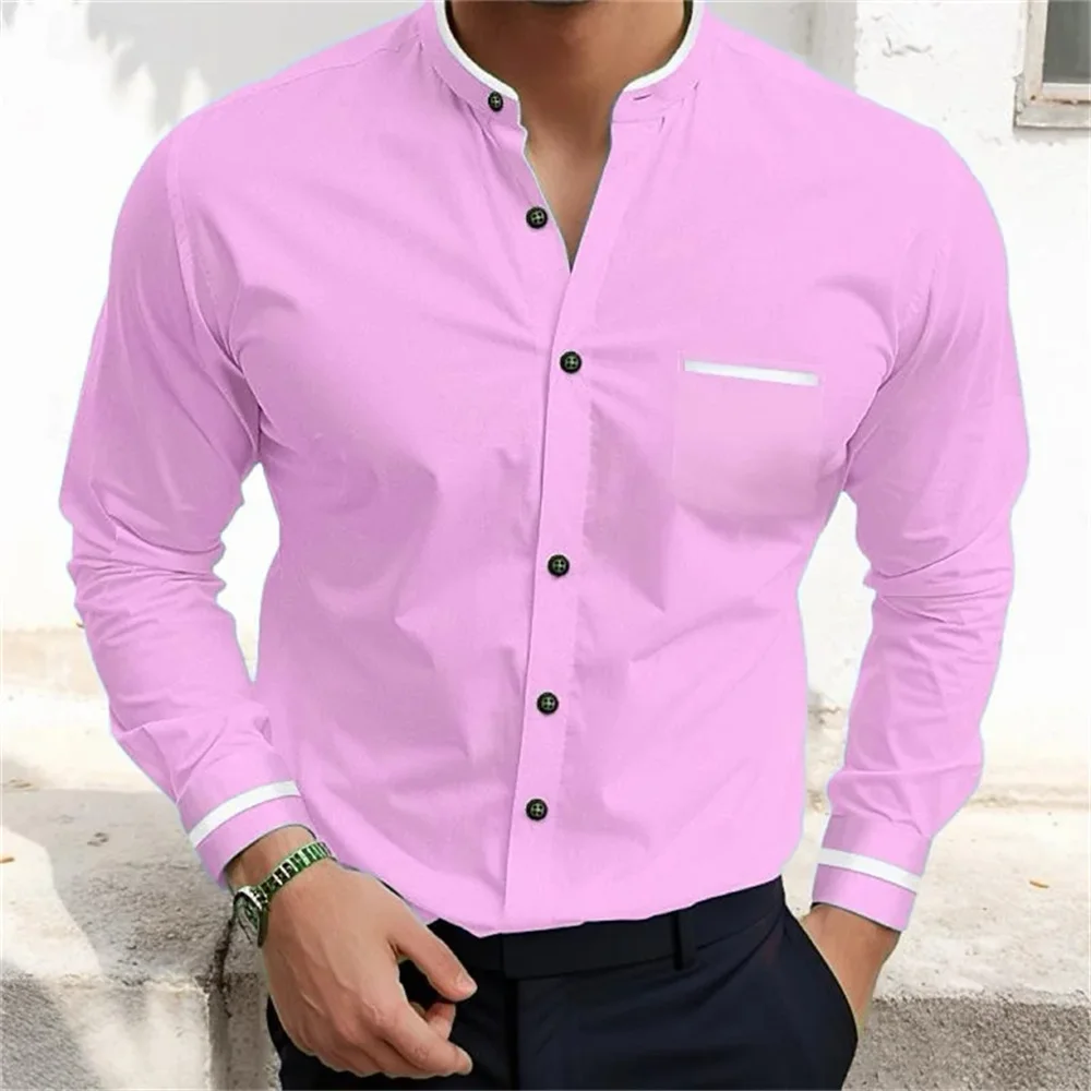 2025 Men's Shirt Fashion Business Casual Printed Shirt High Quality Men's Long Sleeve Pocket Single breasted Top
2025 Men's Shirt Fashion Business Casual Printed Shirt High Quality Men's Long Sleeve Pocket Single breasted Top