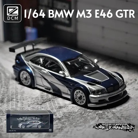1/64 BMW M3 E46 GTR Toy Car Model Diecast Miniature Need For Speed Super Racing Rally Collection Gift For Boyfriend Boys 1:64
