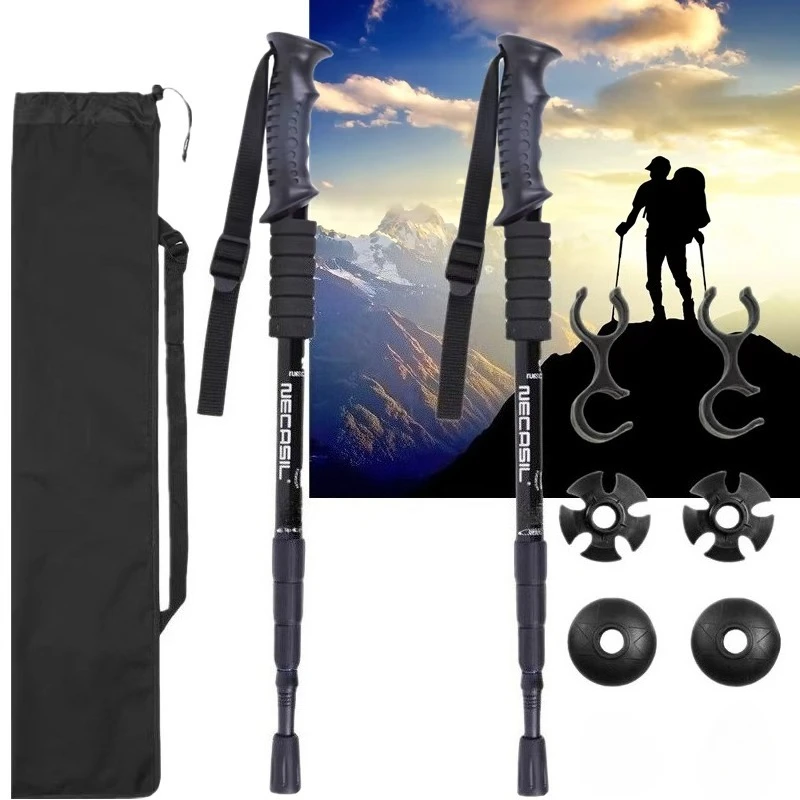 2pcs/lot Trekking poles hike walking stick nordic walking cane Aluminum ski camp telescopic baton outdoor hiking poles crutches
2pcs/lot Trekking poles hike walking stick nordic walking cane Aluminum ski camp telescopic baton outdoor hiking poles crutches
