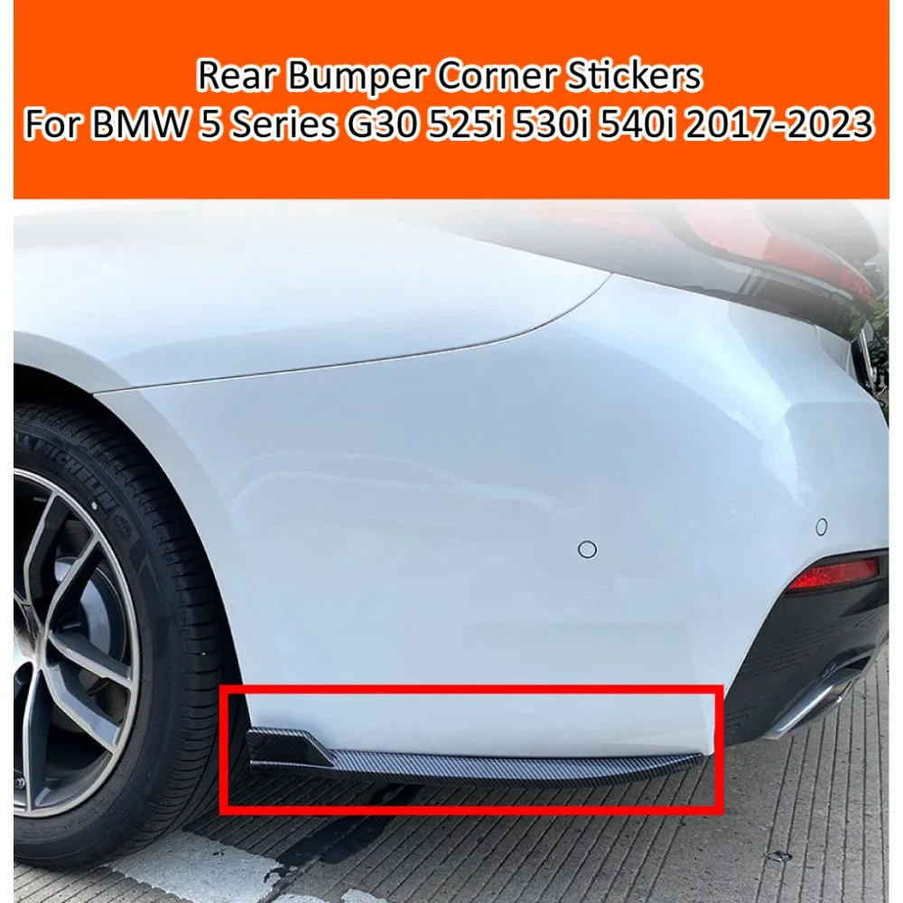 Rear Bumper Corner Stickers For BMW 5 Series G30 525i 530i 540i 2017-2023 Exterior Styling Decal Modification Trim Kit 2P Covers
Rear Bumper Corner Stickers For BMW 5 Series G30 525i 530i 540i 2017-2023 Exterior Styling Decal Modification Trim Kit 2P Covers