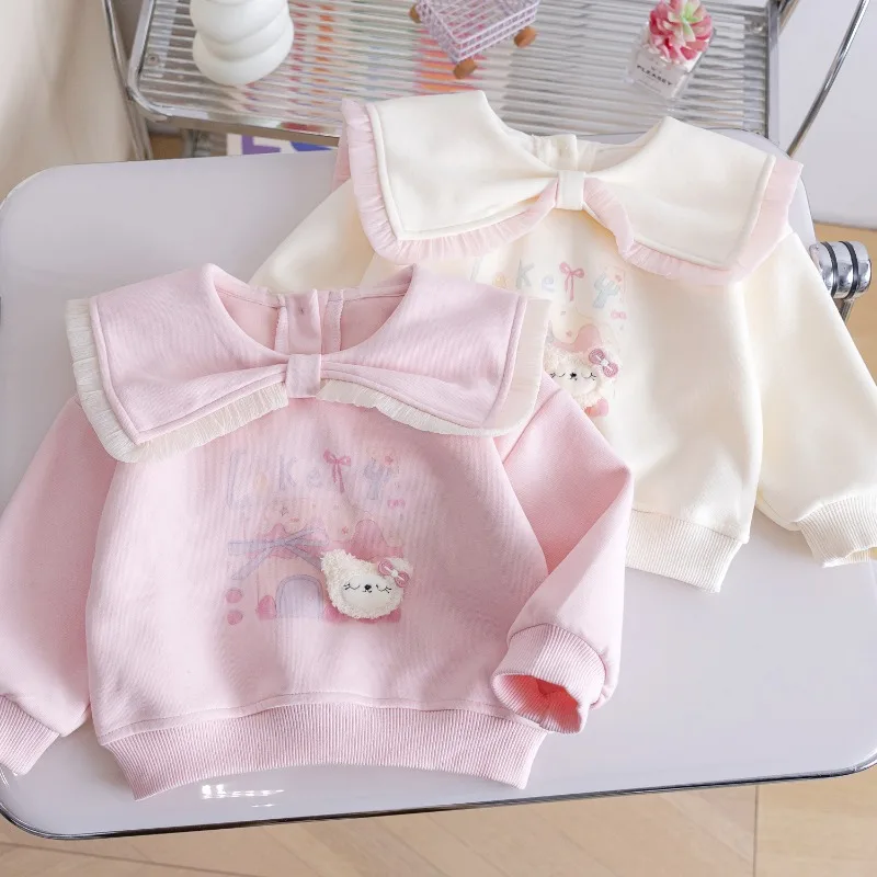 Korean Sle Fce Lined Hoodie Thiened Winter Jaet for Girls Toddler Kids Cartoon Print Long Sve Pullover Top
Korean Sle Fce Lined Hoodie Thiened Winter Jaet for Girls Toddler Kids Cartoon Print Long Sve Pullover Top