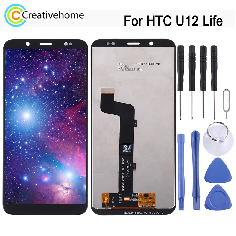 6-дюймовый жидкокристаллический экран TFT для HTC U12 Life ЖК-дисплей, сенсорная панель с дигитайзером, полная сборка, запасные части для ремонта
6-дюймовый жидкокристаллический экран TFT для HTC U12 Life ЖК-дисплей, сенсорная панель с дигитайзером, полная сборка, запасные части для ремонта
