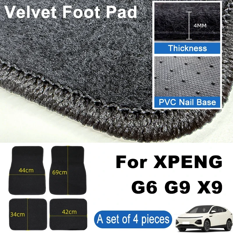 For XPENG G6 G9 X9 Car Floor Mats Black Non-Slip 4Pcs Front & Rear Foot Mats Carpets Rugs Auto Interior Accessories
For XPENG G6 G9 X9 Car Floor Mats Black Non-Slip 4Pcs Front & Rear Foot Mats Carpets Rugs Auto Interior Accessories